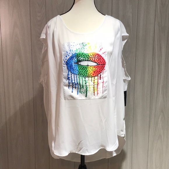 A’jumma sleeveless white semi sheer blouse size 3X - Picture 1 of 15